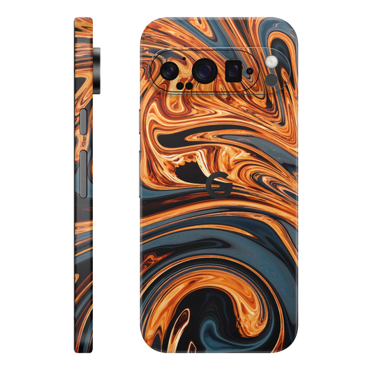 Folie de protectie pentru Google Pixel 9 Pro XL, eSkins Signature, Skin Amber Blaze