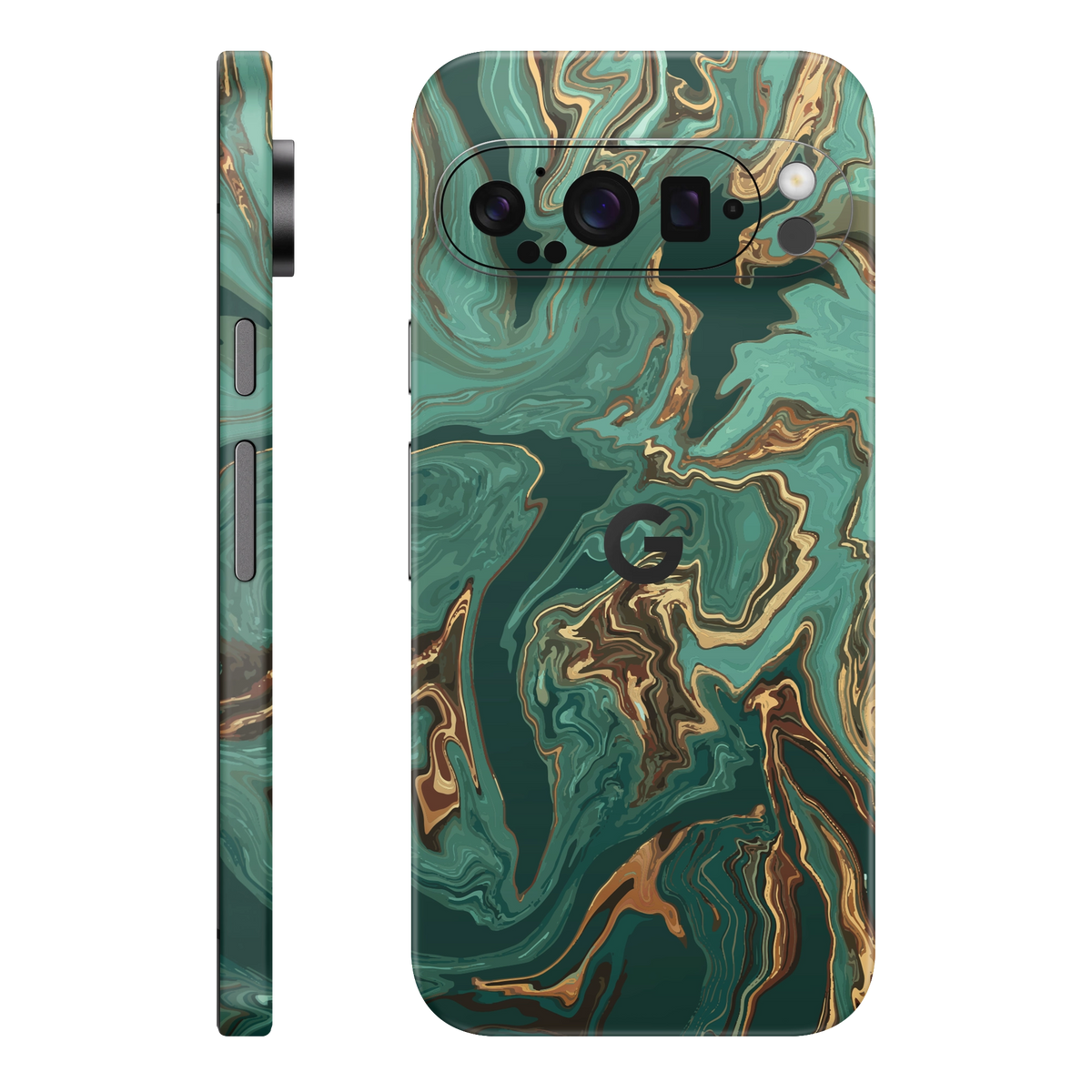 Folie de protectie pentru Google Pixel 9 Pro XL, eSkins Signature, Skin Emerald Flow