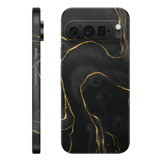 Folie de protectie pentru Google Pixel 9 Pro XL, eSkins Signature, Skin Golden Onyx
