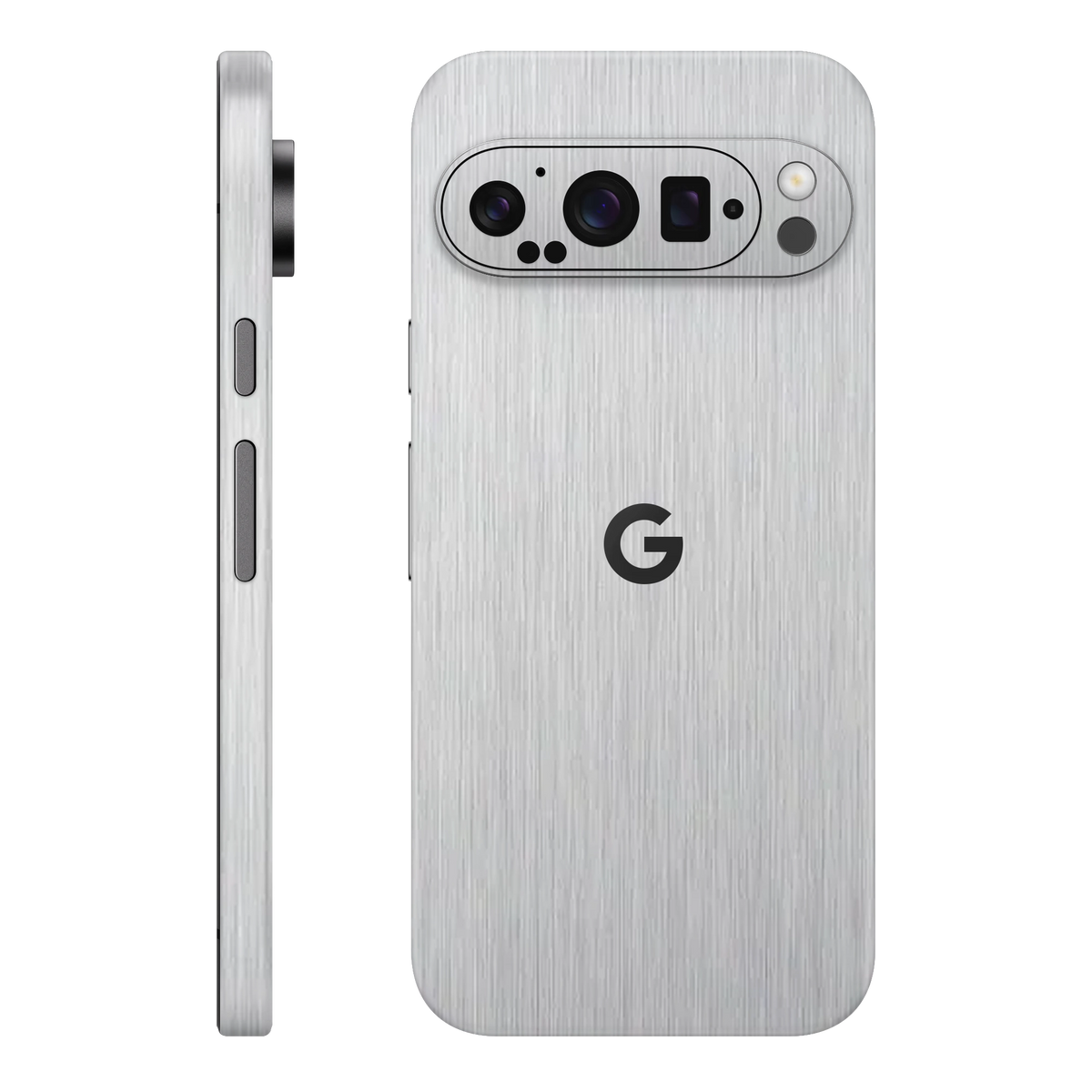 Folie de protectie pentru Google Pixel 9 Pro XL, eSkins Elegans, Skin Metalic Gri