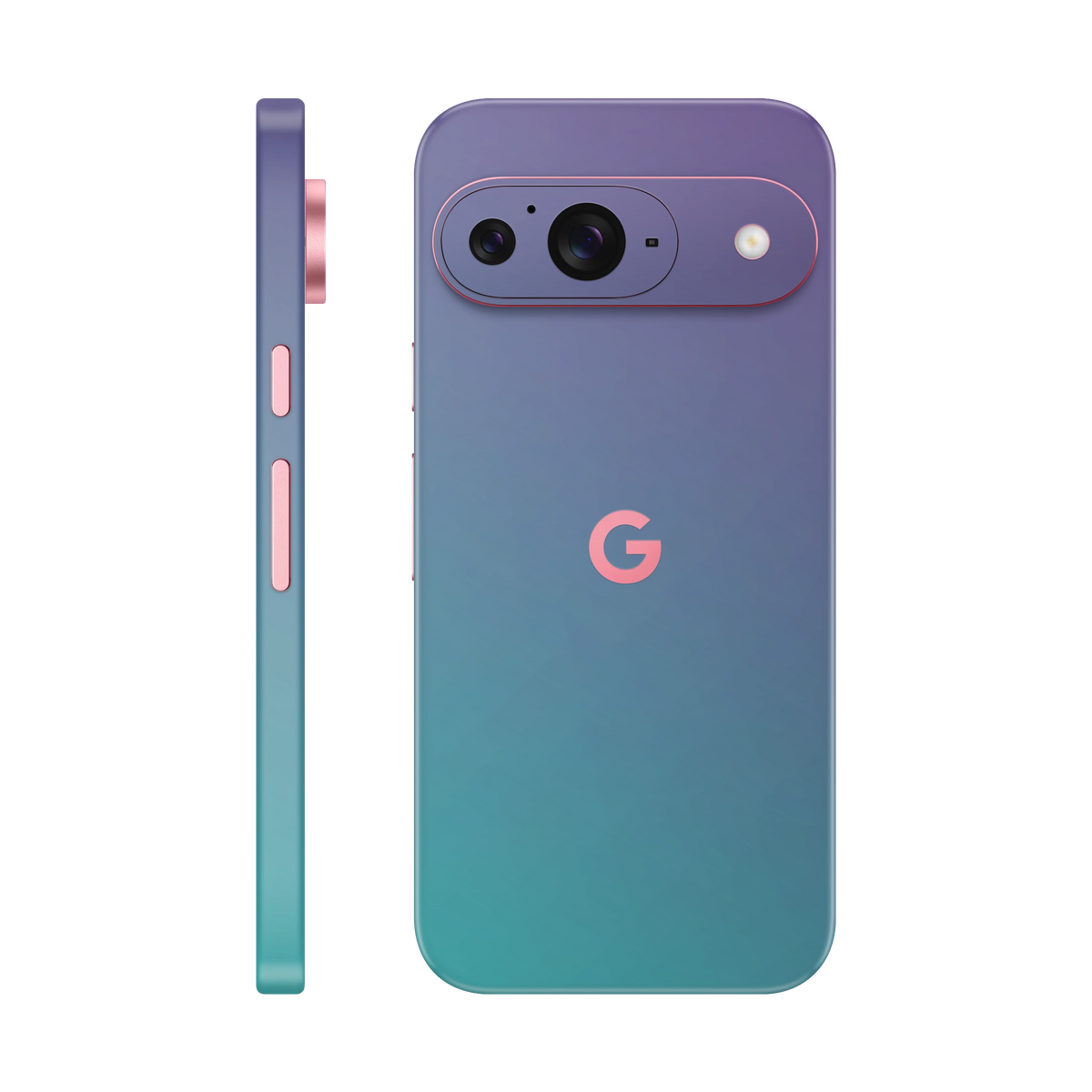 Folie de protectie pentru Google Pixel 9, eSkins Unique, Skin Cameleon Turcoaz-Lavanda