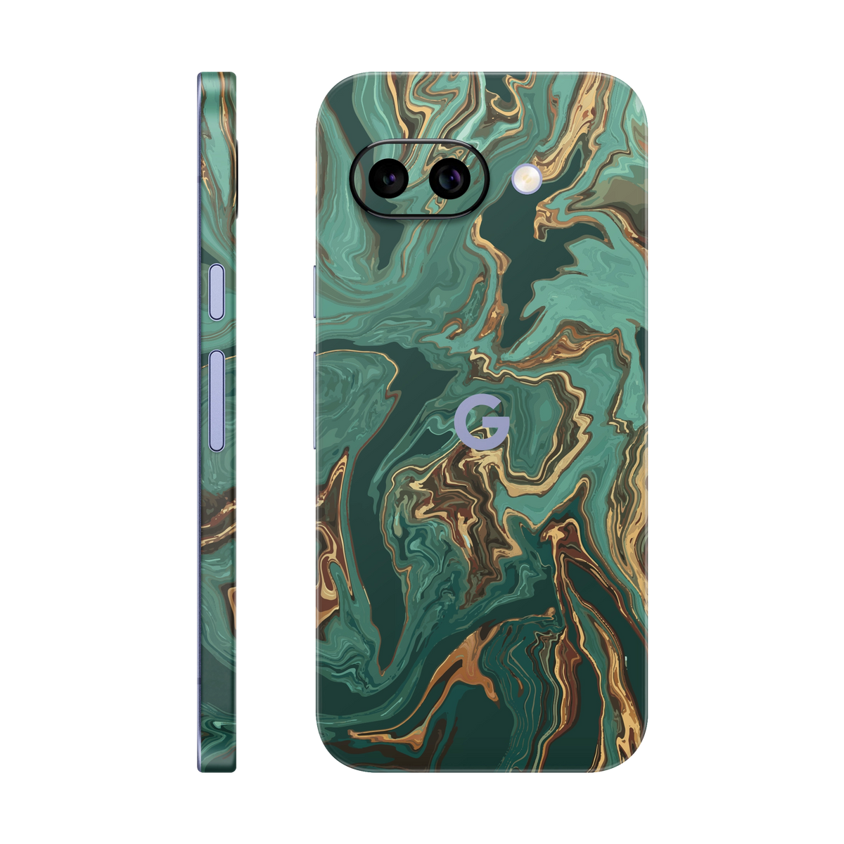 Folie de protectie pentru Google Pixel 9a, eSkins Signature, Skin Emerald Flow