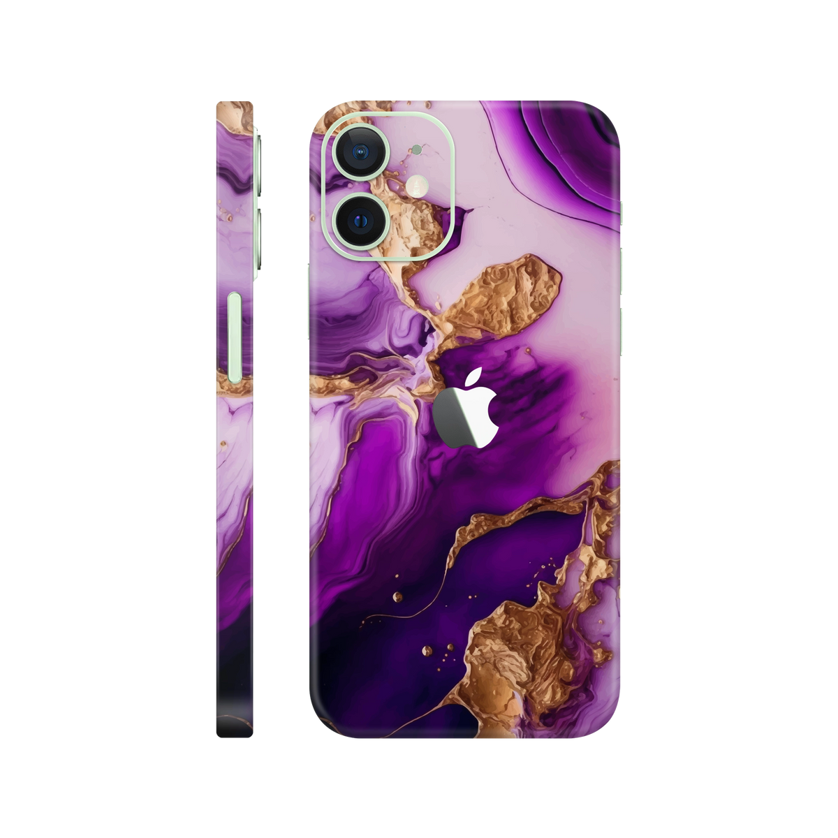 Folie de protectie pentru iPhone 12, eSkins Signature, Skin Amethyst Dream