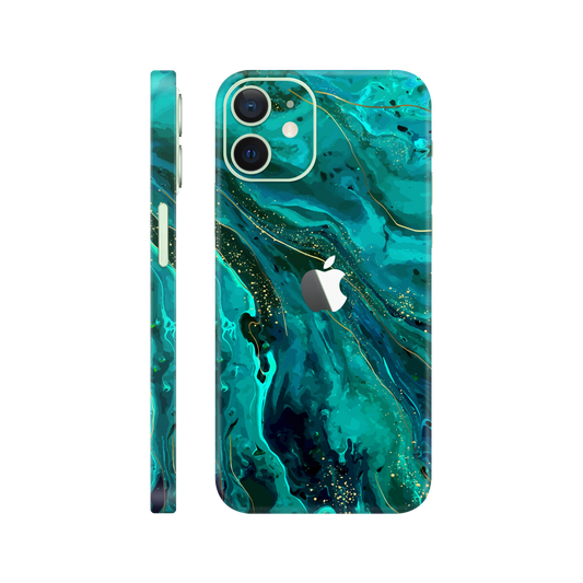 Folie de protectie pentru iPhone 12, eSkins Signature, Skin Celestial Lagoon