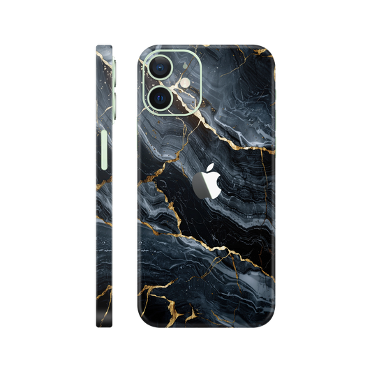 Folie de protectie pentru iPhone 12, eSkins Signature, Skin Gilded Abyss