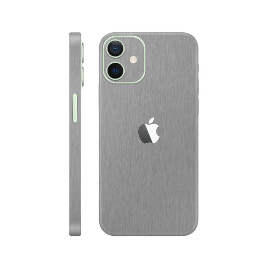 Folie de protectie pentru iPhone 12, eSkins Elegans, Skin Metalic Grafit