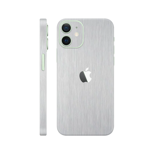 Folie de protectie pentru iPhone 12, eSkins Elegans, Skin Metalic Gri