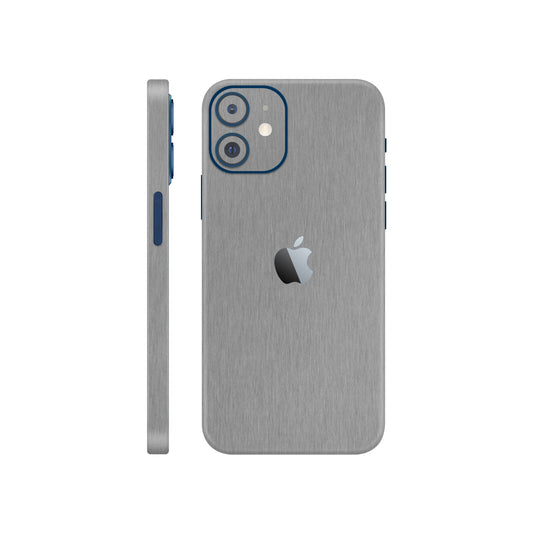 Folie de protectie iPhone 12 Mini, eSkins Elegans, Skin Metalic Grafit