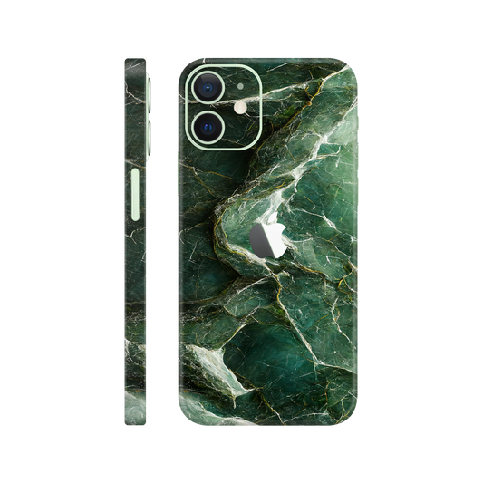 Folie de protectie pentru iPhone 12, eSkins Signature, Skin Mystic Emerald
