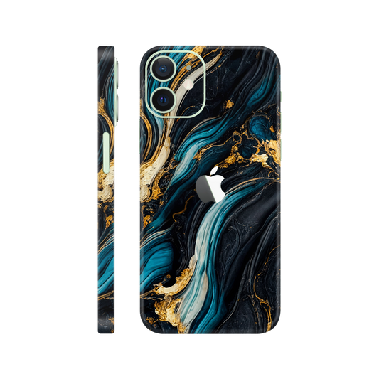 Folie de protectie pentru iPhone 12, eSkins Signature, Skin Mystic Ocean