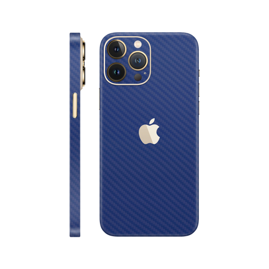 Skin iPhone 12 Pro, Carbon 3D Blue
