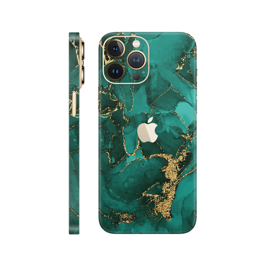 Folie de protectie pentru iPhone 12 Pro, eSkins Signature, Skin Ethereal Green