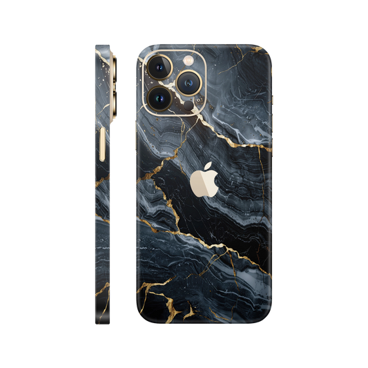 Folie de protectie pentru iPhone 12 Pro, eSkins Signature, Skin Gilded Abyss