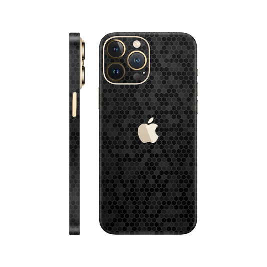 Skin iPhone 12 Pro, Honeycomb 3D Black