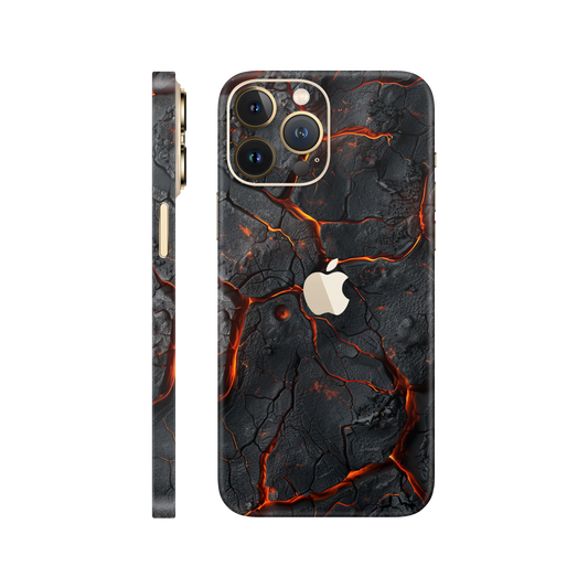 Folie de protectie pentru iPhone 12 Pro, eSkins Signature, Skin Inferno Crust