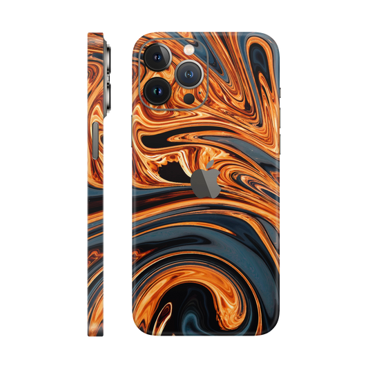 Folie de protectie pentru iPhone 12 Pro Max, eSkins Signature, Skin Amber Blaze