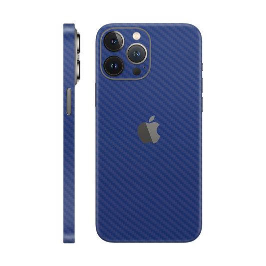 Skin iPhone 12 Pro Max, Carbon 3D Blue