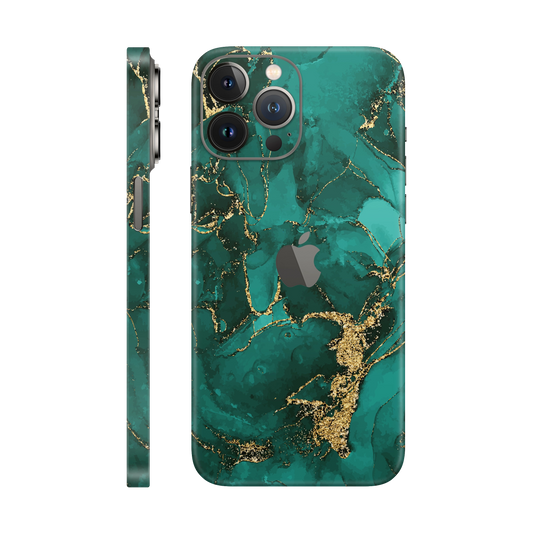 Folie de protectie pentru iPhone 12 Pro Max, eSkins Signature, Skin Ethereal Green