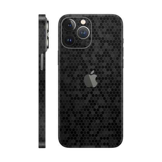 Skin iPhone 12 Pro Max, Honeycomb 3D Black