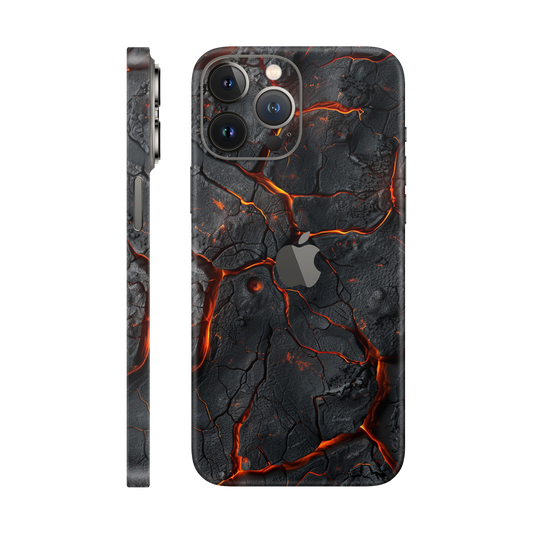 Folie de protectie pentru iPhone 12 Pro Max, eSkins Signature, Skin Inferno Crust