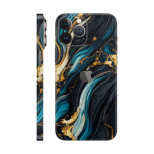 Folie de protectie pentru iPhone 12 Pro Max, eSkins Signature, Skin Mystic Ocean
