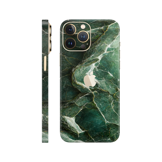 Folie de protectie pentru iPhone 12 Pro, eSkins Signature, Skin Mystic Emerald
