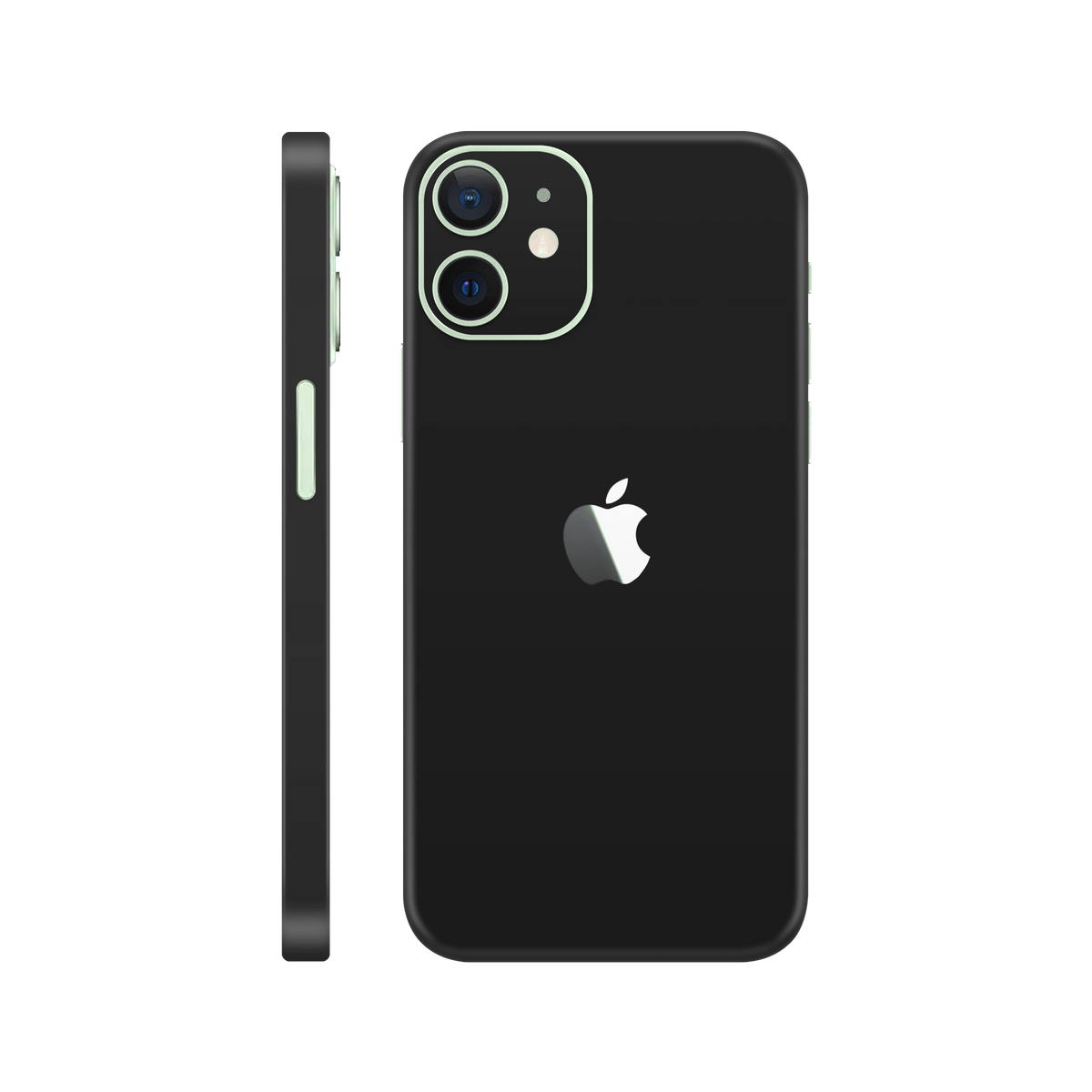 Folie de protectie pentru iPhone 12, eSkins Unique, Skin Mat Negru