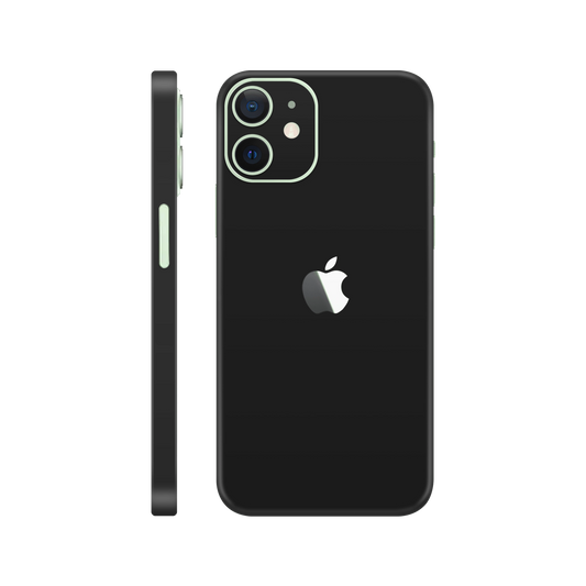 Folie de protectie pentru iPhone 12, eSkins Unique, Skin Mat Negru