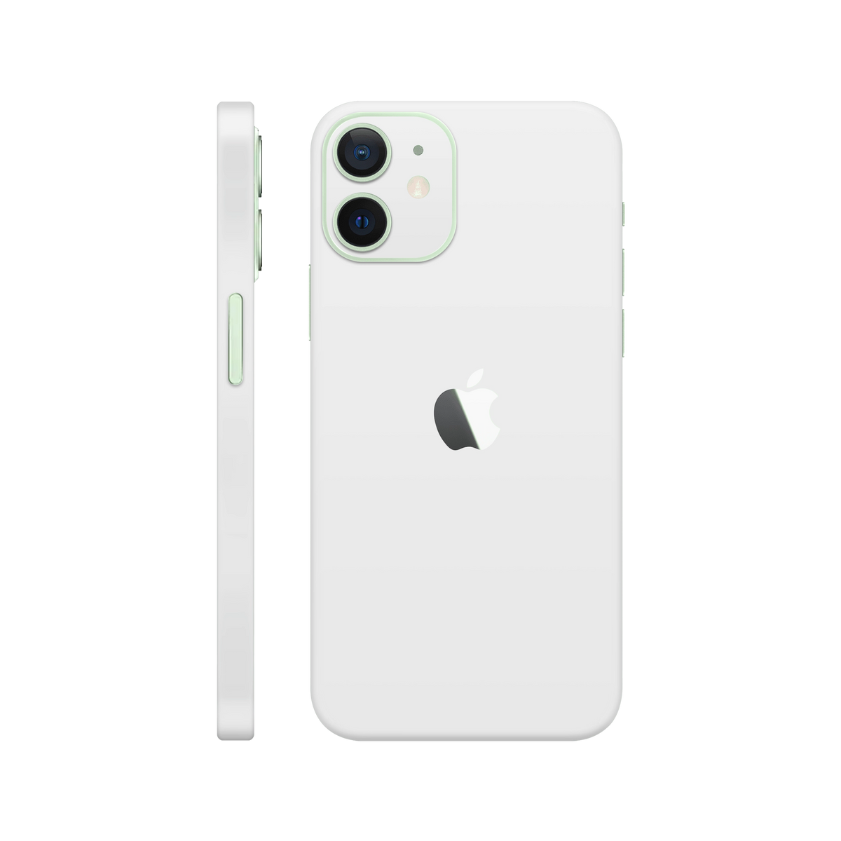 Folie de protectie pentru iPhone 12, eSkins Unique, Skin Mat Alb