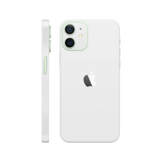 Folie de protectie pentru iPhone 12, eSkins Unique, Skin Mat Alb