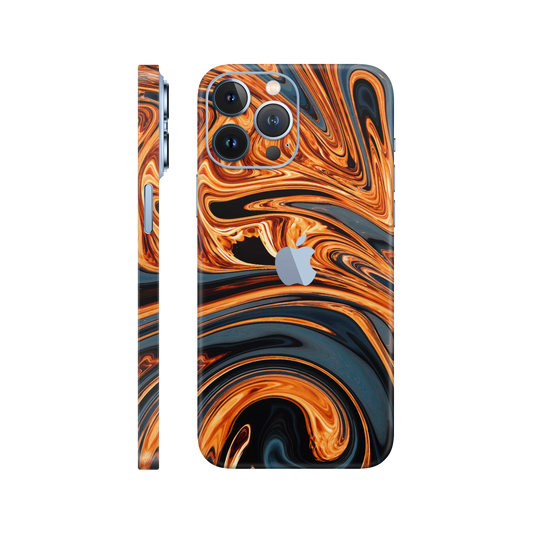 Folie de protectie pentru iPhone 13 Pro, eSkins Signature, Skin Amber Blaze