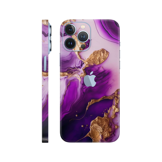 Folie de protectie pentru iPhone 13 Pro, eSkins Signature, Skin Amethyst Dream