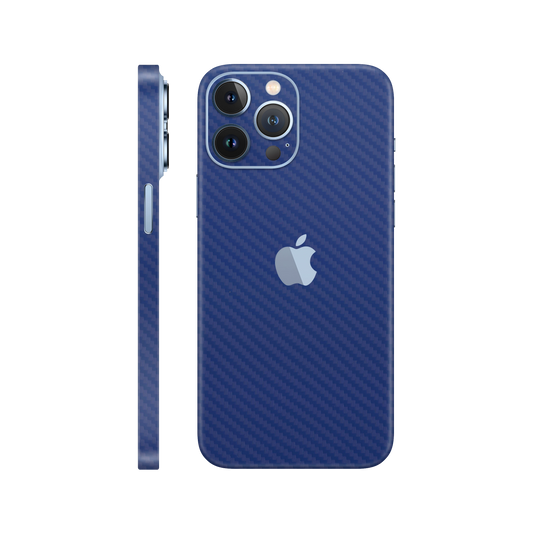 Skin iPhone 13 Pro, Carbon 3D Blue