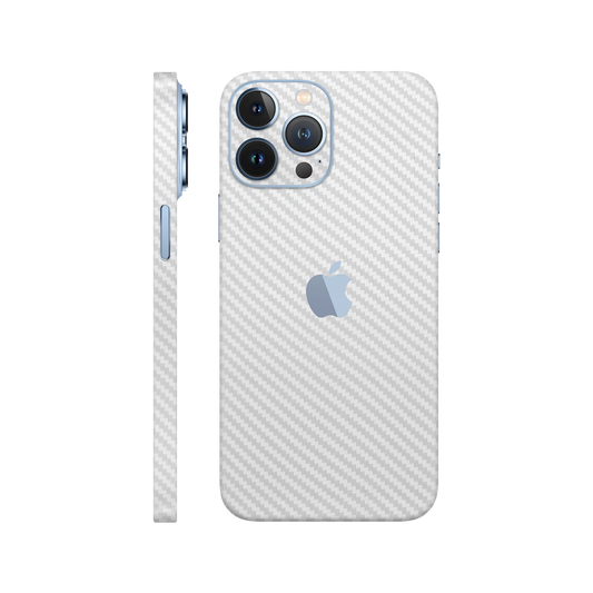 Skin iPhone 13 Pro, Carbon 3D White