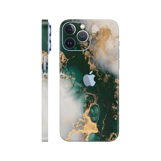 Folie de protectie pentru iPhone 13 Pro, eSkins Signature, Skin Forest Mist