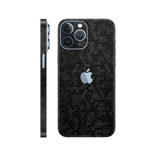Skin iPhone 13 Pro, Honeycomb 3D Black
