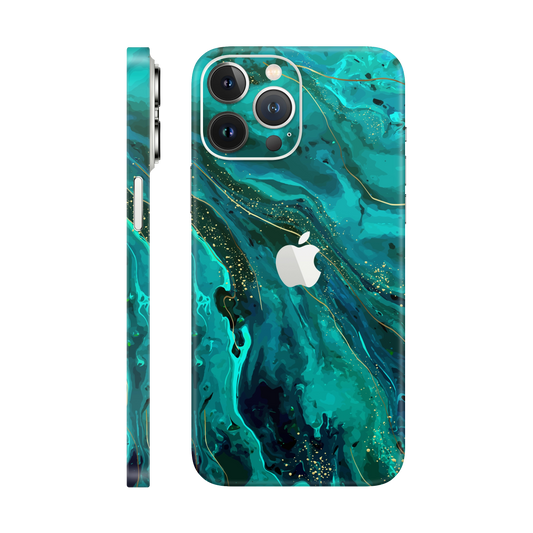 Folie de protectie pentru iPhone 13 Pro Max, eSkins Signature, Skin Celestial Lagoon