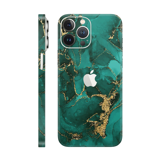 Folie de protectie pentru iPhone 13 Pro Max, eSkins Signature, Skin Ethereal Green