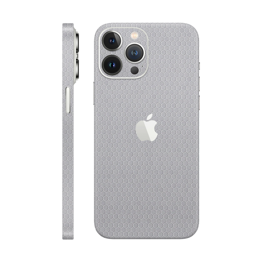 Skin iPhone 13 Pro Max, Honeycomb 3D Grey