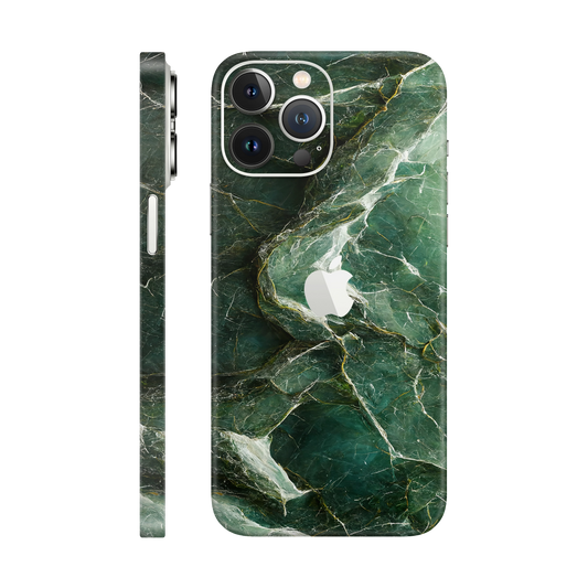 Folie de protectie pentru iPhone 13 Pro Max, eSkins Signature, Skin Mystic Emerald