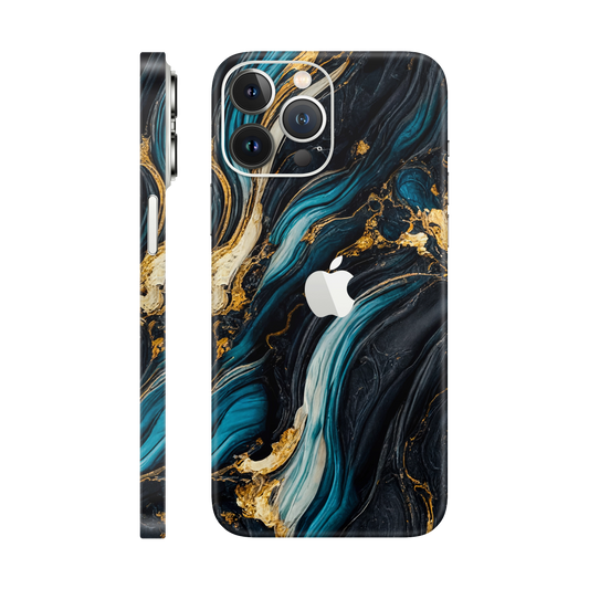 Folie de protectie pentru iPhone 13 Pro Max, eSkins Signature, Skin Mystic Ocean