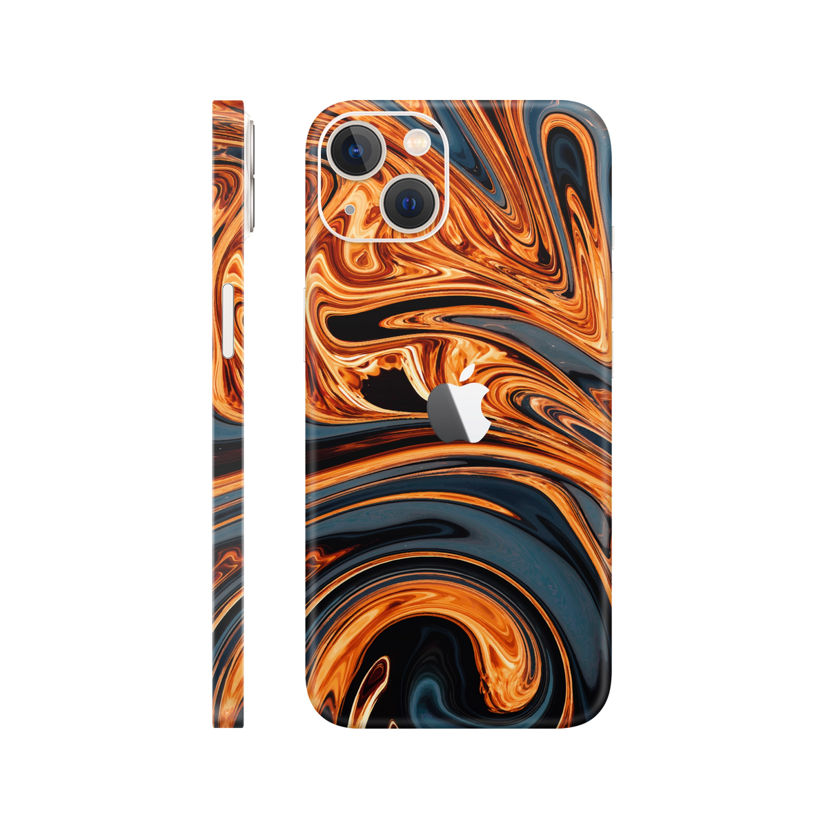 Folie de protectie pentru iPhone 14, eSkins Signature, Skin Amber Blaze