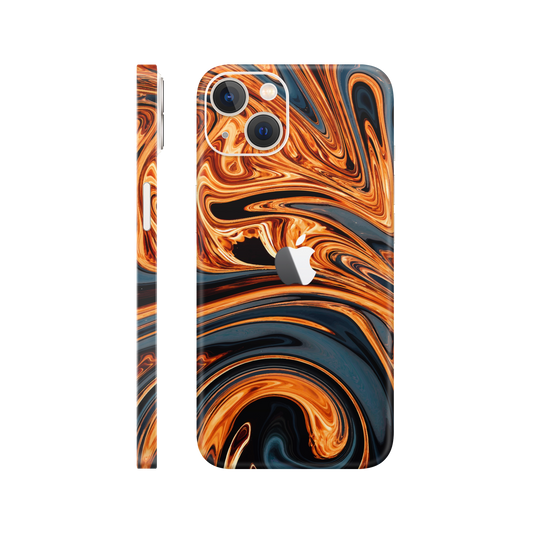 Folie de protectie pentru iPhone 14, eSkins Signature, Skin Amber Blaze