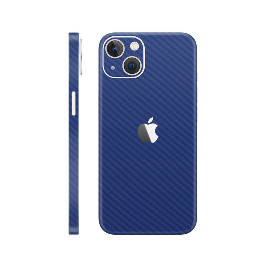 Skin iPhone 14, Carbon 3D Blue