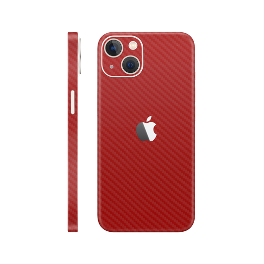 Skin iPhone 14, Carbon 3D Red