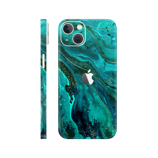 Folie de protectie pentru iPhone 14, eSkins Signature, Skin Celestial Lagoon