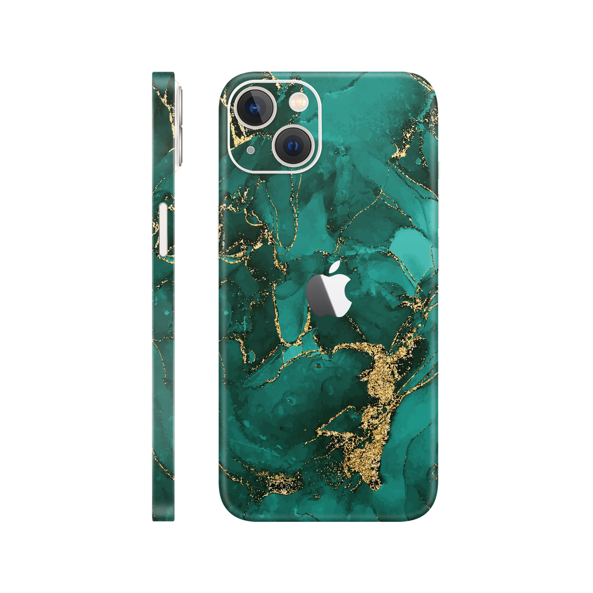 Folie de protectie pentru iPhone 14, eSkins Signature, Skin Ethereal Green