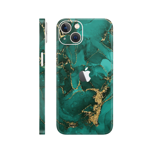 Folie de protectie pentru iPhone 14, eSkins Signature, Skin Ethereal Green