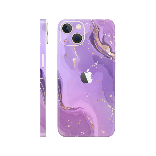 Folie de protectie pentru iPhone 14, eSkins Signature, Skin Lavender Swirl