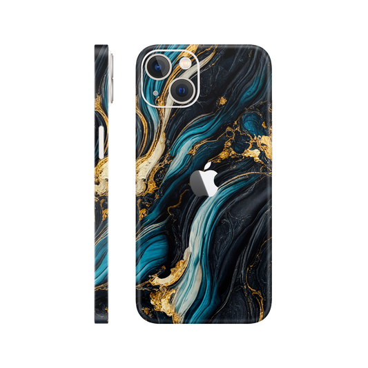 Folie de protectie pentru iPhone 14, eSkins Signature, Skin Mystic Ocean